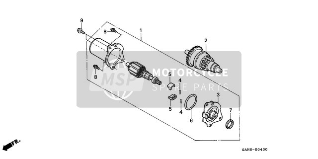 Honda SK50M 1994 Comenzando Motor para un 1994 Honda SK50M